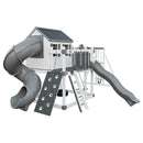 Cabin Deluxe Playhouse with Swing