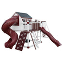Cabin Deluxe Playhouse with Swing