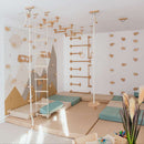 Wood and Hearts Climbing Wall Playground