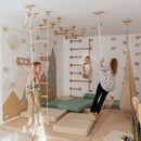 Wood and Hearts Climbing Wall Playground