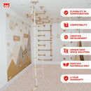 Wood and Hearts Climbing Wall Playground