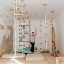 Wood and Hearts Climbing Wall Playground