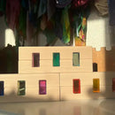 Green Elephant Rainbow Lucite Building Blocks - 50 Piece Set