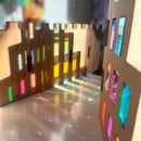 Green Elephant Rainbow Lucite Building Blocks - 50 Piece Set