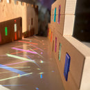 Green Elephant Rainbow Lucite Building Blocks - 50 Piece Set