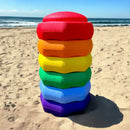 Green Elephant Rainbow Stepping Stones - 6 Piece Set