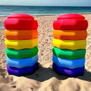 Green Elephant Rainbow Stepping Stones - 6 Piece Set