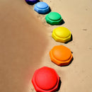 Green Elephant Rainbow Stepping Stones - 6 Piece Set
