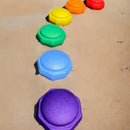 Green Elephant Rainbow Stepping Stones - 6 Piece Set