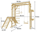 Grove Foldable Indoor Jungle Gym - Wall Mounted Rainbow