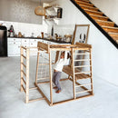 Wood and Hearts Indoor Jungle Gym