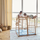 Wood and Hearts Indoor Jungle Gym