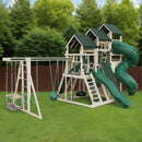 Pinnacle Vinyl Outdoor Playset with Monkey Bars