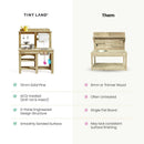 Tiny Land® Mud Kitchen - DuoPlay Outdoor Play Kitchen for Kids