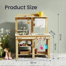 Tiny Land® Mud Kitchen - DuoPlay Outdoor Play Kitchen for Kids
