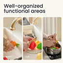 Tiny Land® Play Kitchen with Running Water - Iconic Aqua Kitchen in Cream