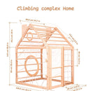 Wooden Climbing Playhouse